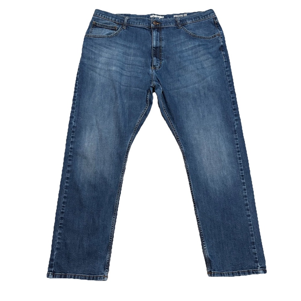 Wrangler Athletic‎ Fit Straight Leg Jeans 40x29 Medium Wash Men's Jeans